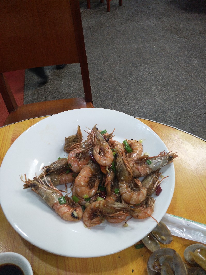 我的盘中餐,盐爆虾,还行吧